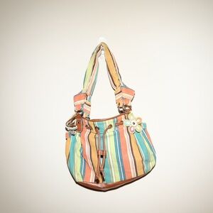 Striped Multicolor Shoulder Bag